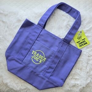 NWT "Purple" Trader Joe’s Trick Or Treat Mini Canvas Bag